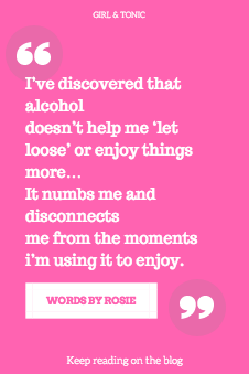 not drinking diary